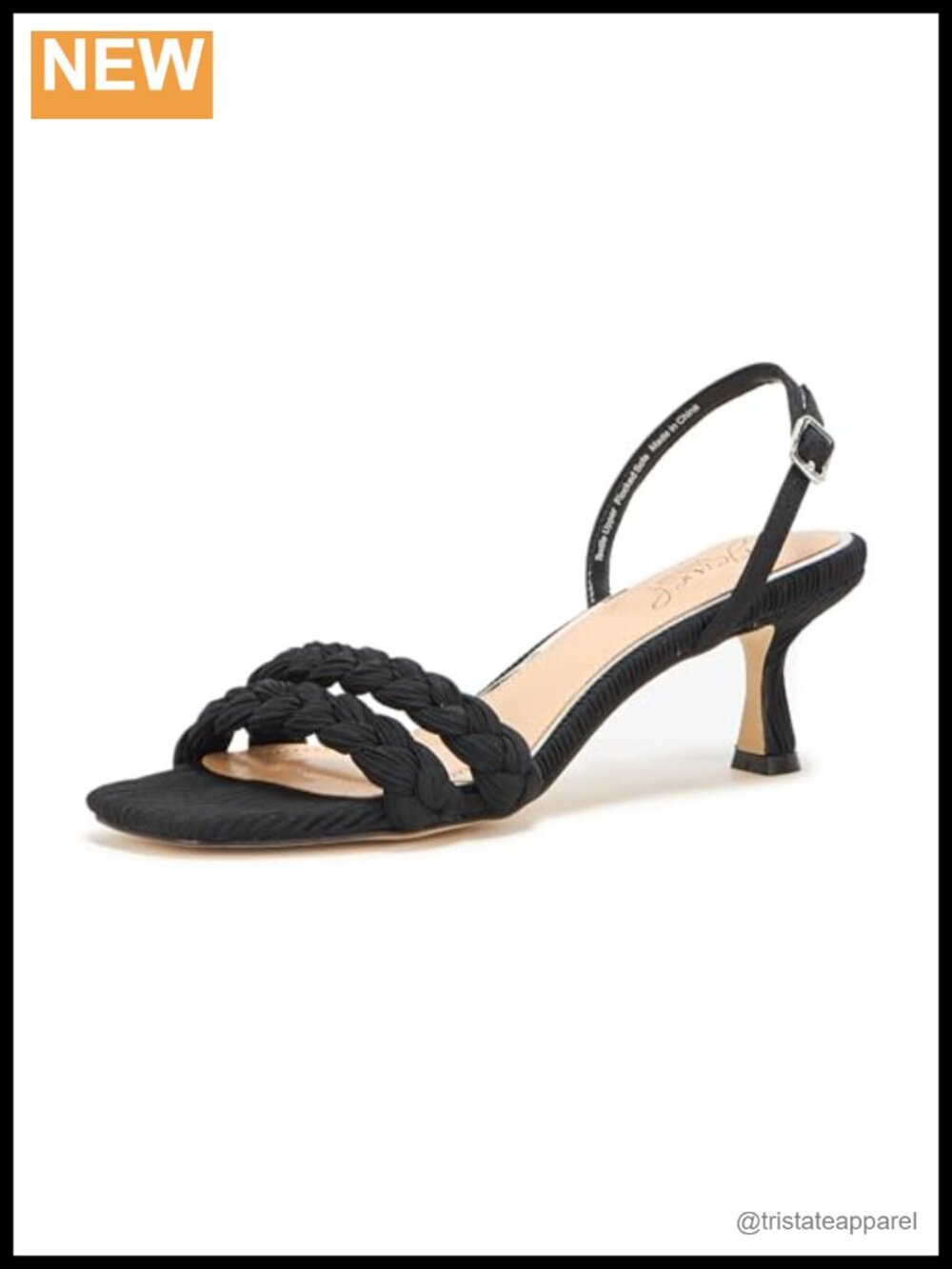 Kitten Heel Slingback Heeled Sandal Padded Comfort Wedding Prom